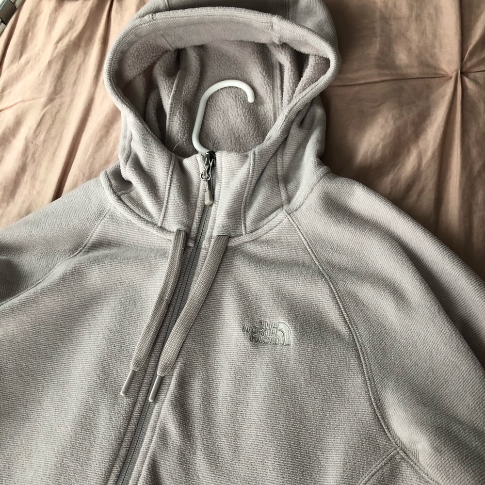 Light Purple North Face Zip Up Hoodie